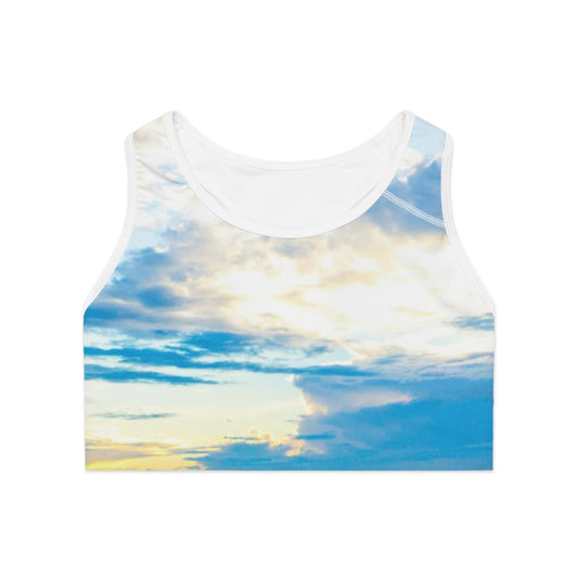Blue Ocean Inspired Women's Sports Bra
