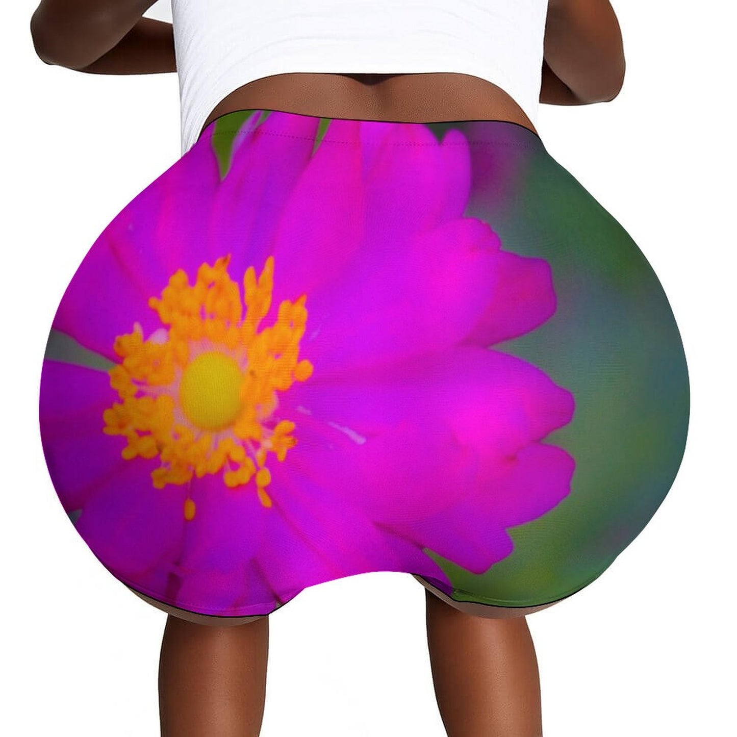 Ladies Flower Pop Pink Swim Shorts