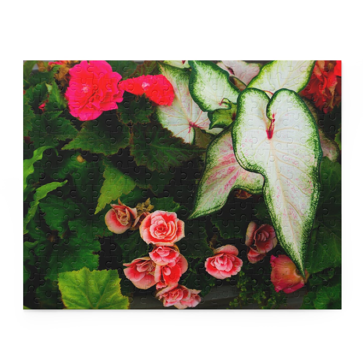 Red Floral Puzzle Jigsaw Puzzle in Gift-ready Box