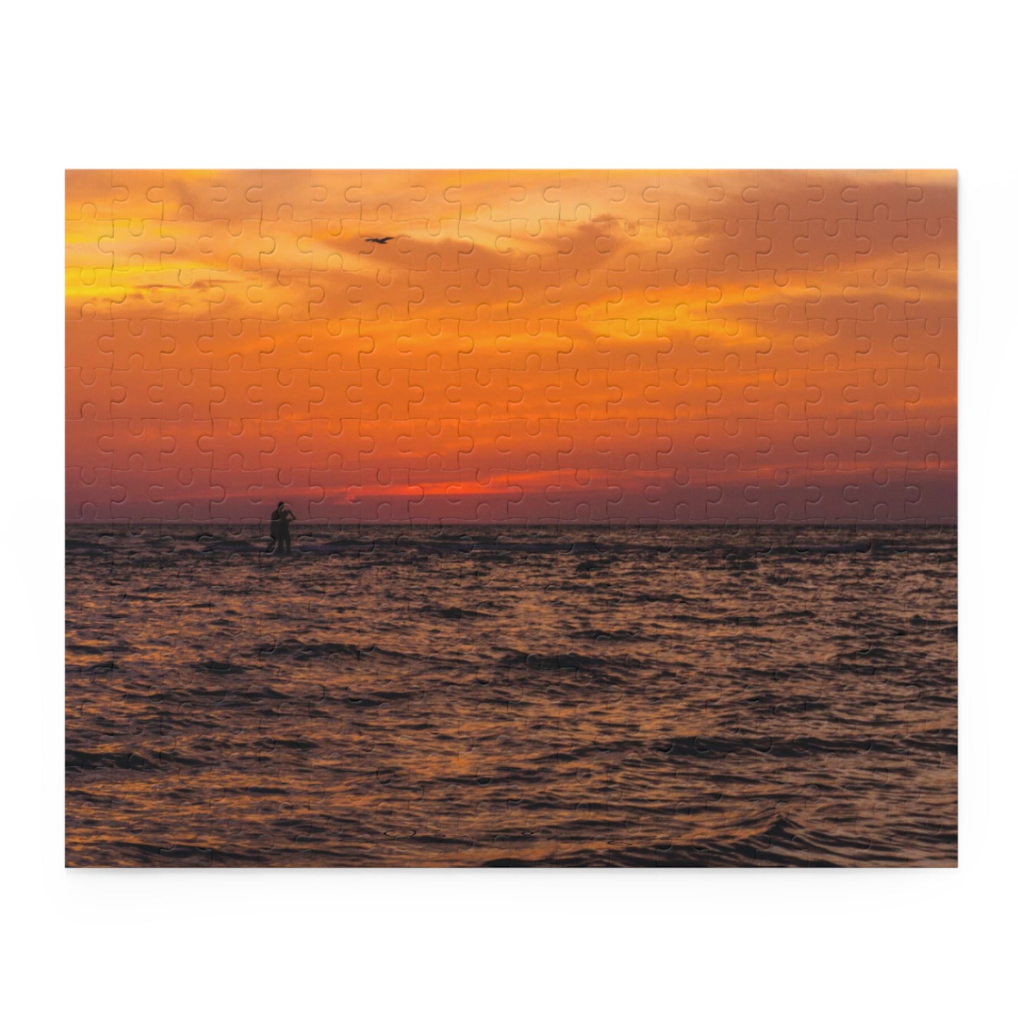 Sunset Ocean Puzzle Jigsaw Puzzle Gift-Ready
