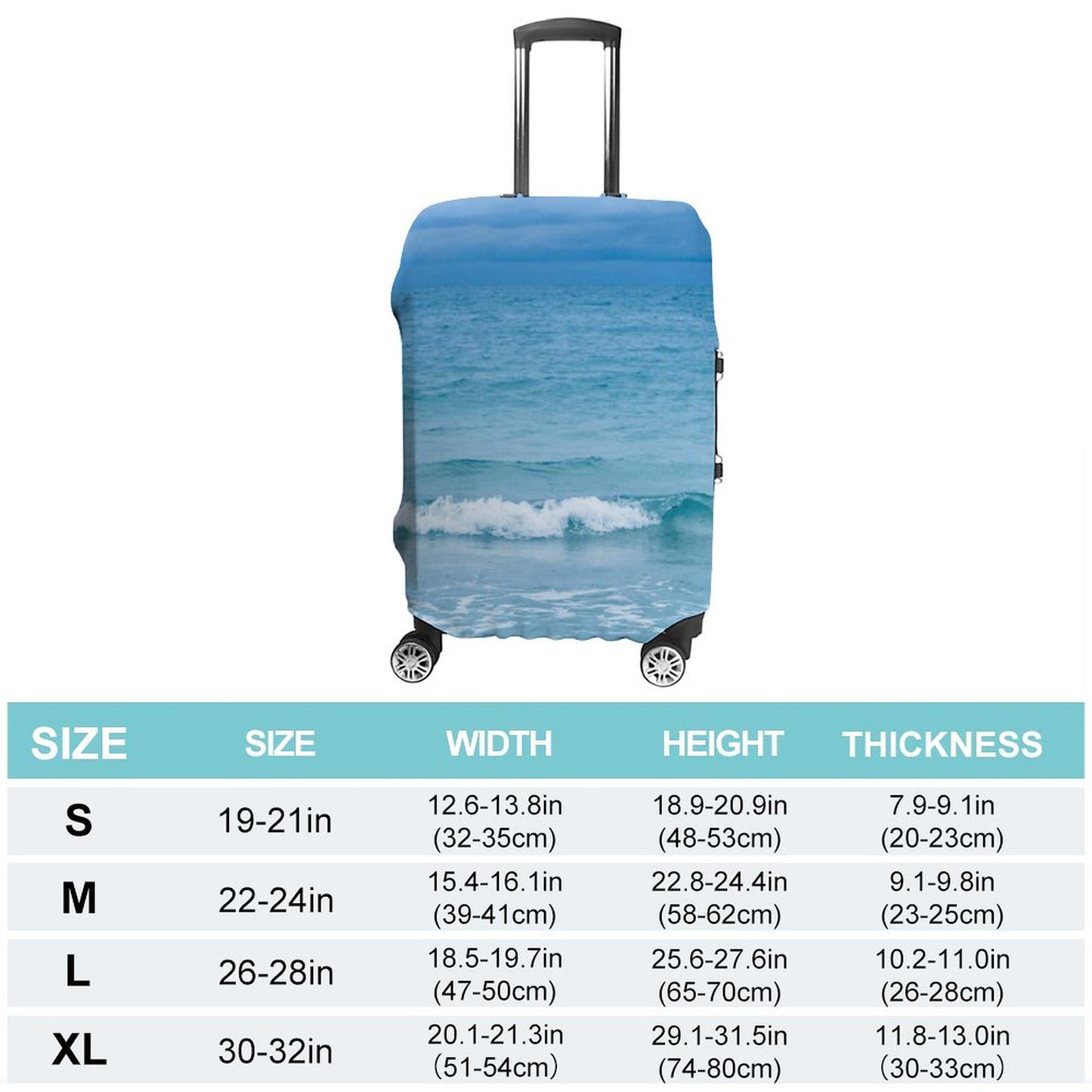 Paradise Coastal Luggage Cover