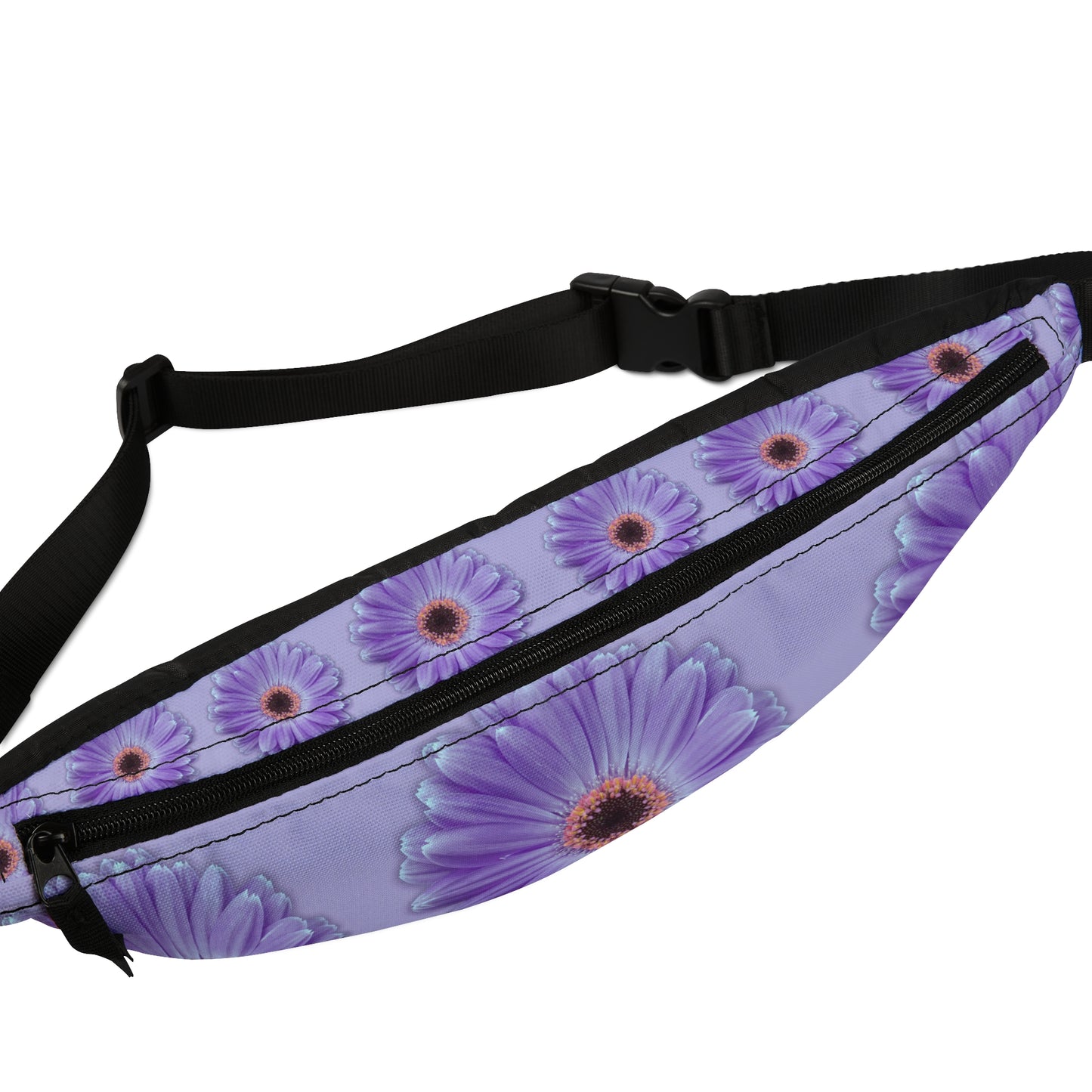 Floral Crossbody Bag for Women, Lilac Gerber Daisy CrossbodyPack, Travel Bag, Gift for Flower Lovers