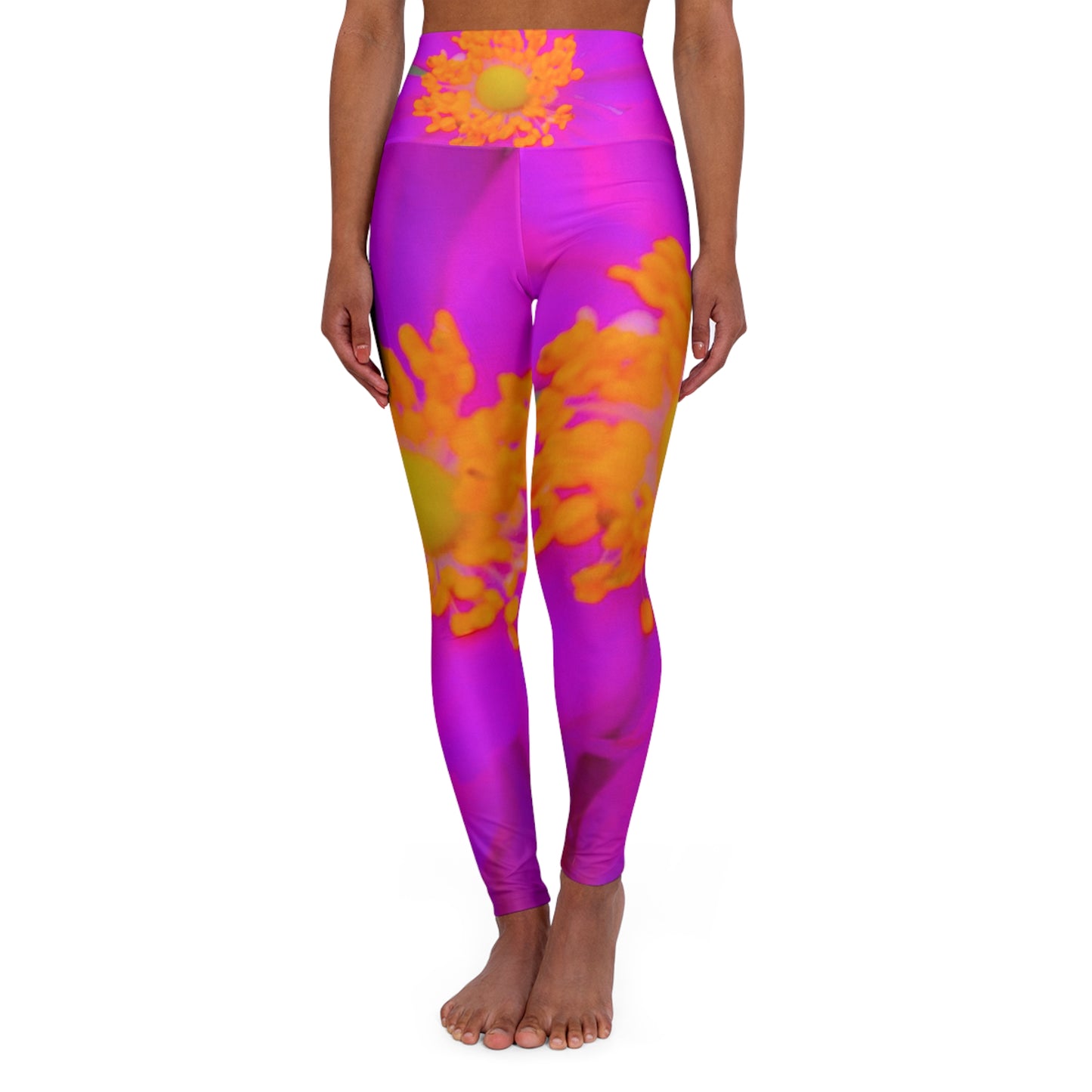 High Waisted Yoga Leggings| (AOP)| Skinny Fit Floral Yoga Leggings