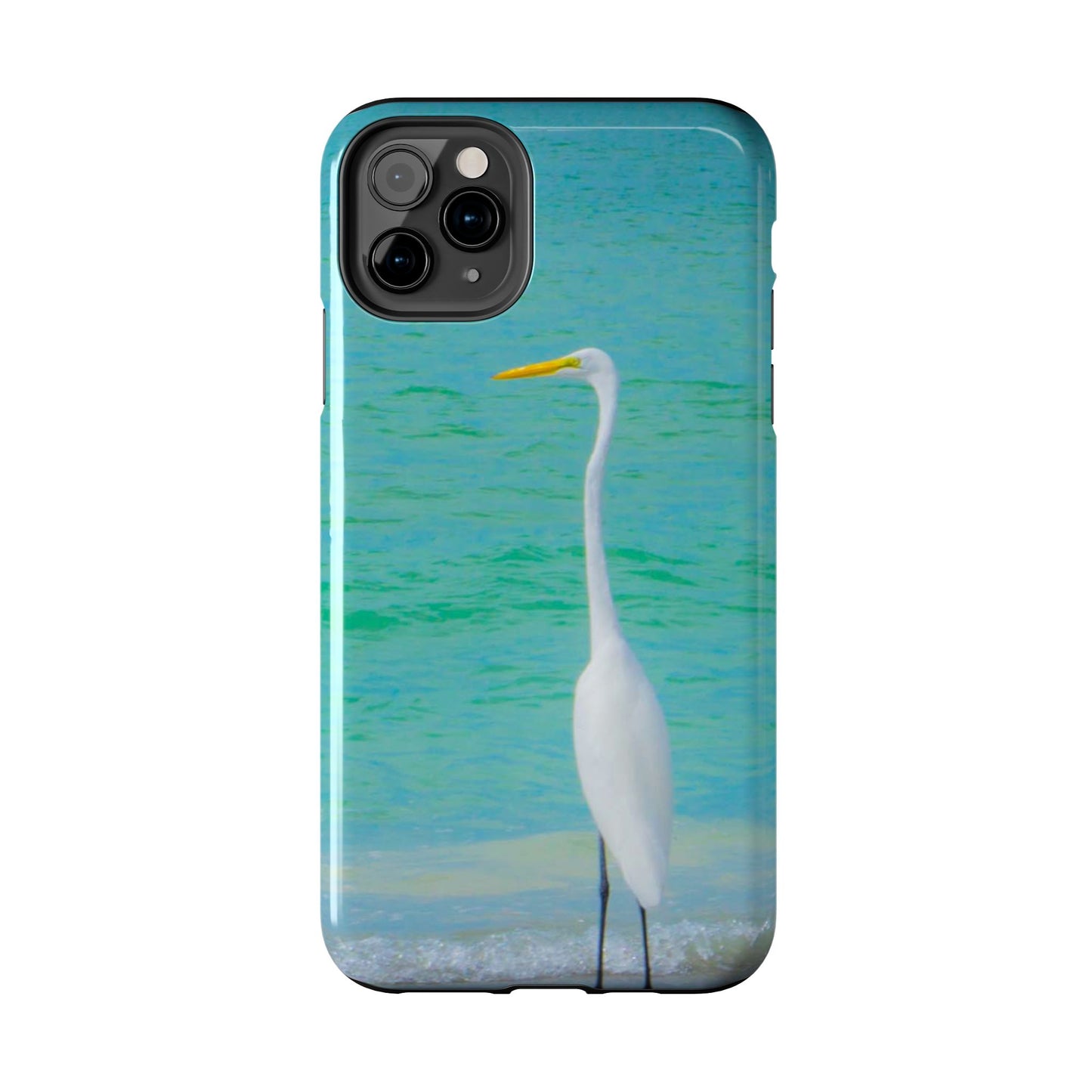 Snowbird Crane Tough Phone Cases| Case-Mate Snowbird Crane Tough|Great White Egret| Phone Cases | Case-Mate Polycarbonate and Rubber Phone Case|Nature|Electronic Accessories|Longboat Key