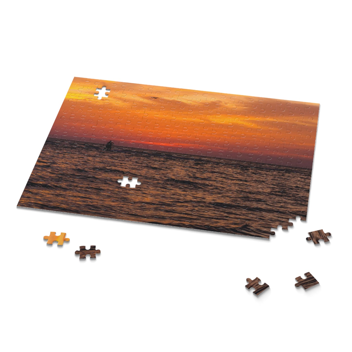 Sunset Ocean Puzzle Jigsaw Puzzle Gift-Ready