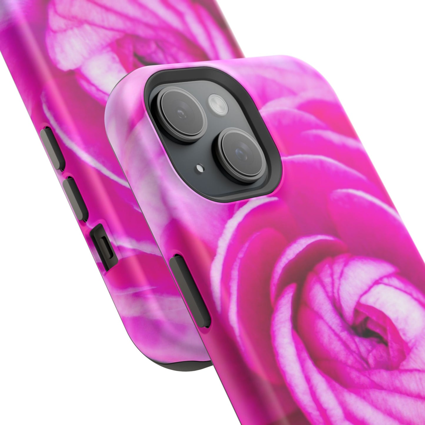 Blush Rose MagSafe Tough Phone Floral Pink Case| iPhone| Impact Resistant|Gifts|Electronic Accessories|MagSafe Charging Accessories|Martha's Vineyard|Great for Fall