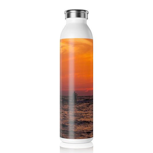 Fire Slim Water Bottle Slim Water Bottle 20oz Double-wall Stainless Steel Bottle Hot and Cold Beverage Thermos Custom Stainless Steel