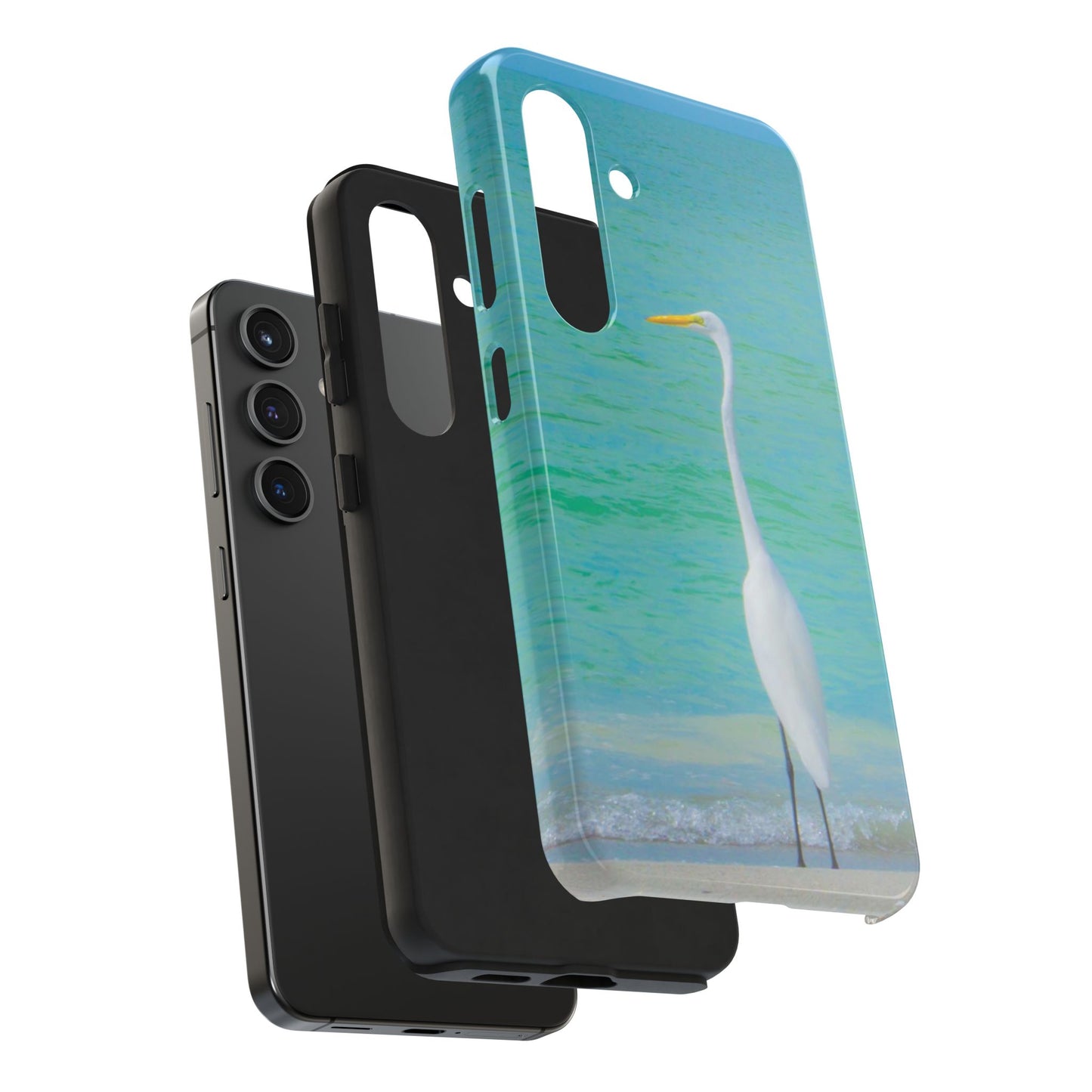 Snowbird Crane Tough Phone Cases| Case-Mate Snowbird Crane Tough|Great White Egret| Phone Cases | Case-Mate Polycarbonate and Rubber Phone Case|Nature|Electronic Accessories|Longboat Key