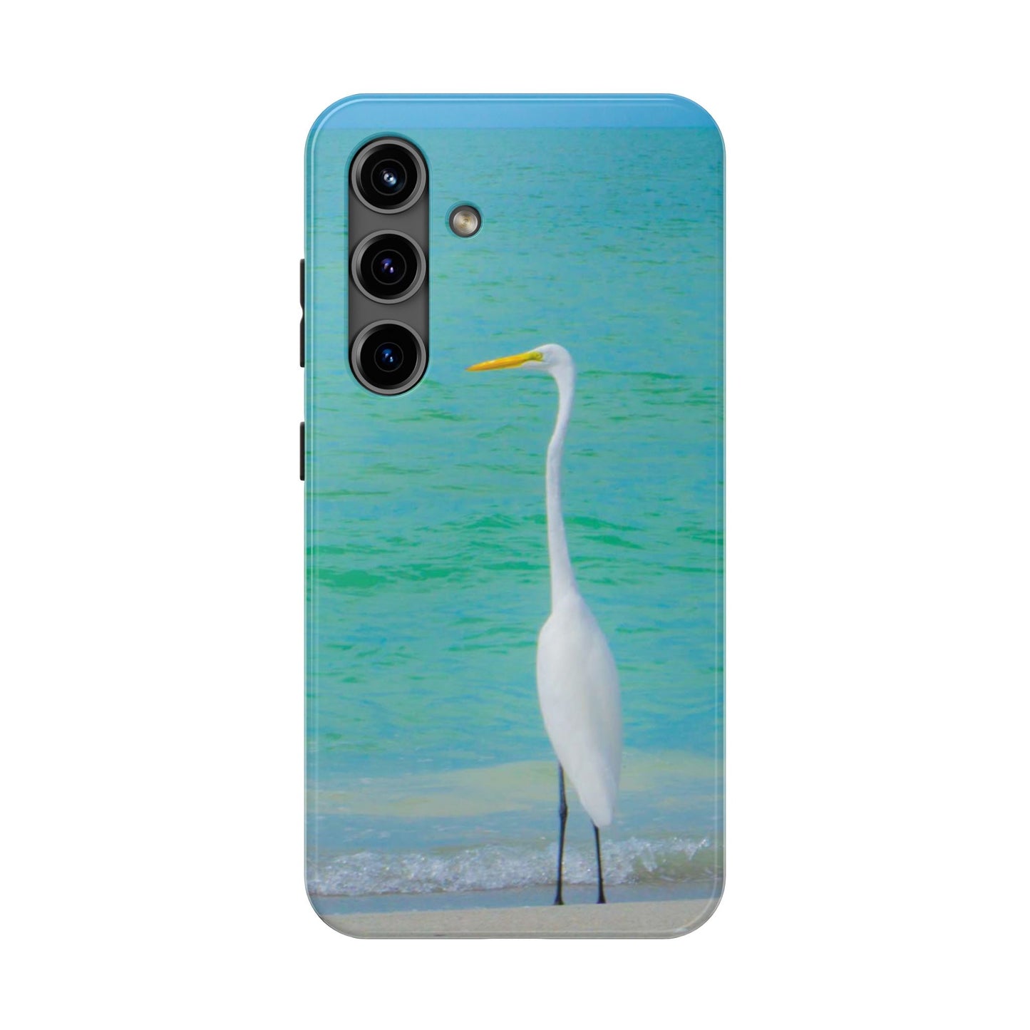 Snowbird Crane Tough Phone Cases| Case-Mate Snowbird Crane Tough|Great White Egret| Phone Cases | Case-Mate Polycarbonate and Rubber Phone Case|Nature|Electronic Accessories|Longboat Key