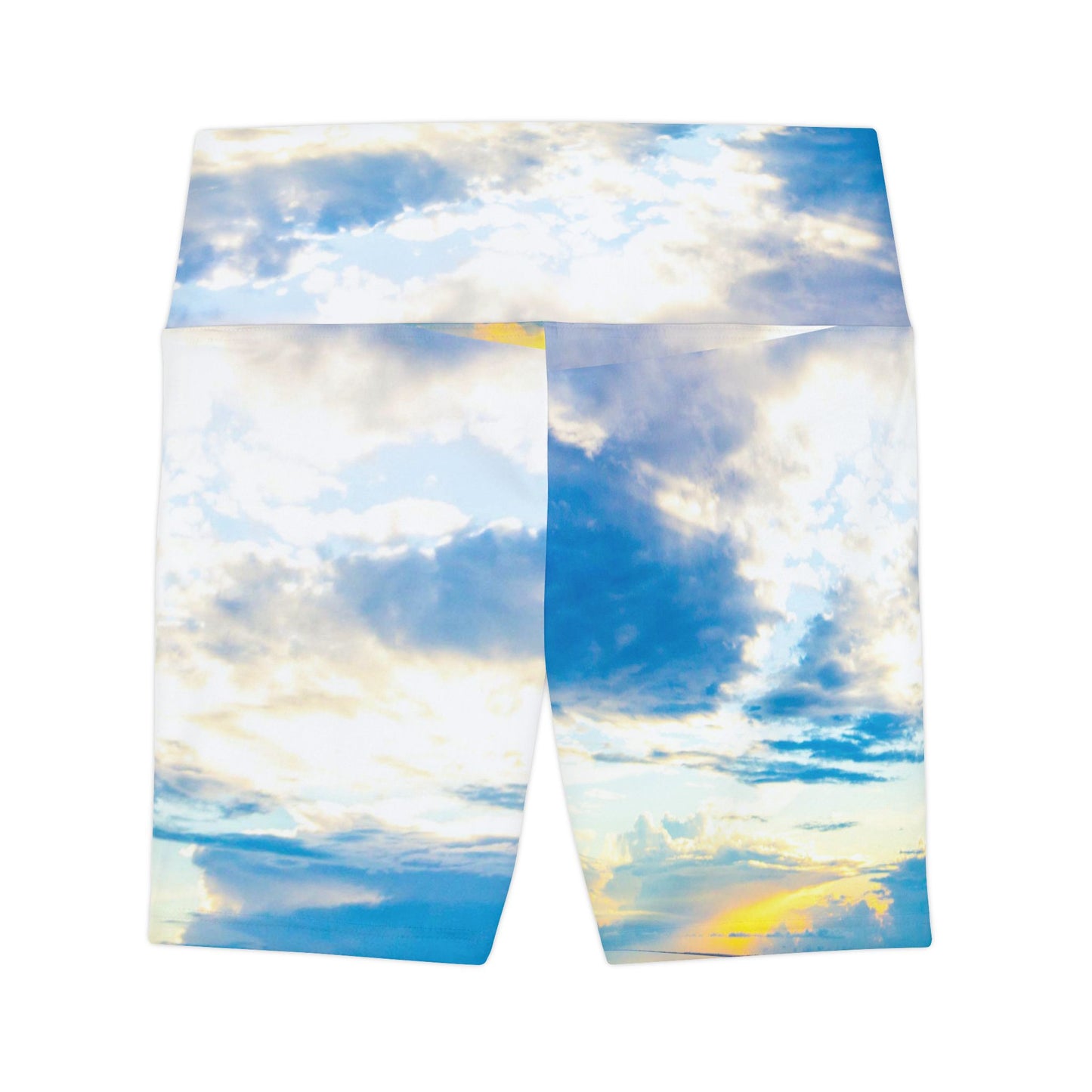 Blue Sea Glass Ocean Inspired Yoga Shorts
