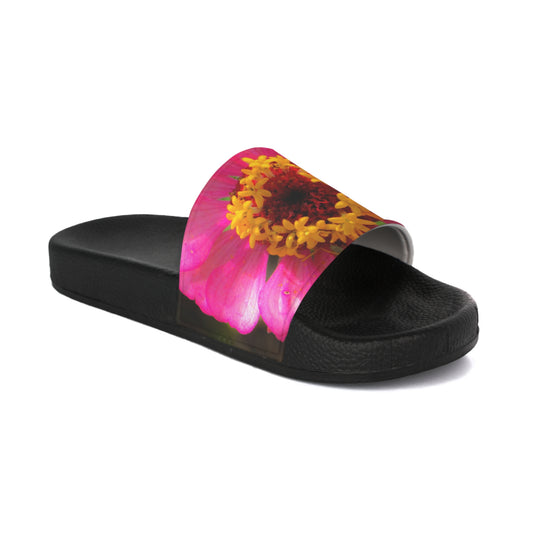 Pink & Butter PU Women's Slide Sandal