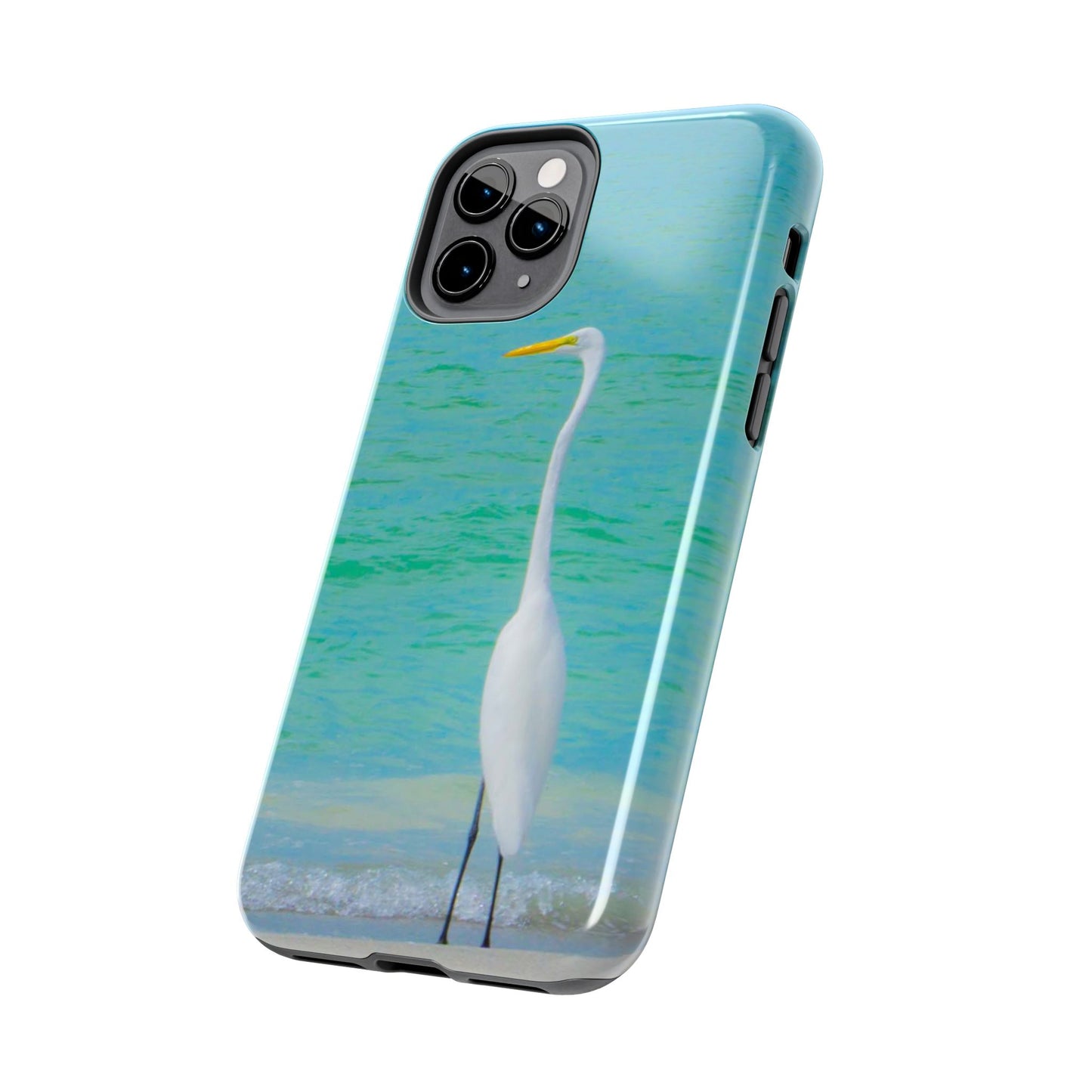 Snowbird Crane Tough Phone Cases| Case-Mate Snowbird Crane Tough|Great White Egret| Phone Cases | Case-Mate Polycarbonate and Rubber Phone Case|Nature|Electronic Accessories|Longboat Key
