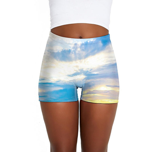 Blue Sea Glass Blue Ice Swim Shorts