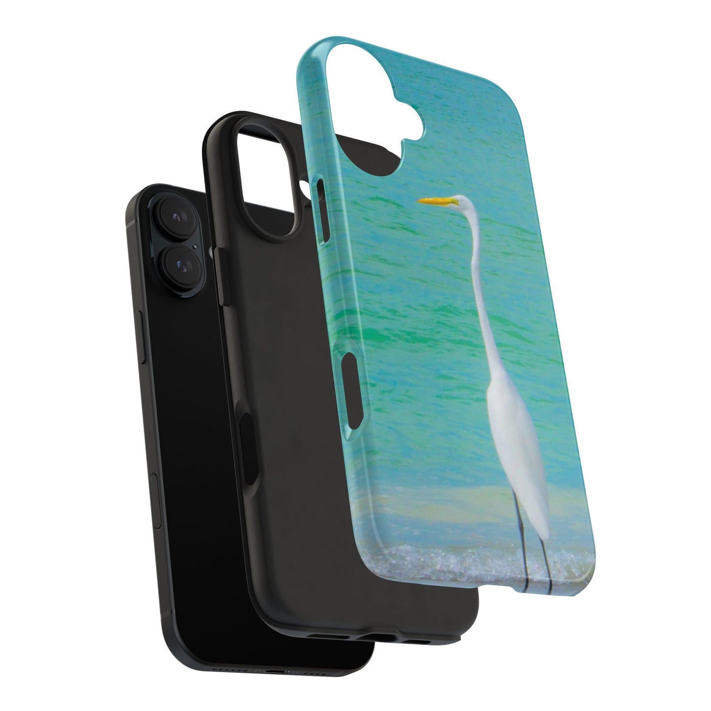 Snowbird Crane Tough Phone Cases| Case-Mate Snowbird Crane Tough|Great White Egret| Phone Cases | Case-Mate Polycarbonate and Rubber Phone Case|Nature|Electronic Accessories|Longboat Key