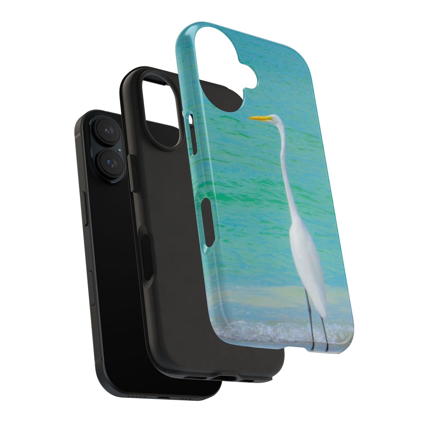 Snowbird Crane Tough Phone Cases| Case-Mate Snowbird Crane Tough|Great White Egret| Phone Cases | Case-Mate Polycarbonate and Rubber Phone Case|Nature|Electronic Accessories|Longboat Key