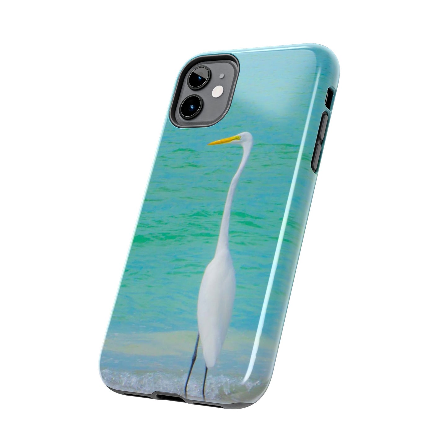 Snowbird Crane Tough Phone Cases| Case-Mate Snowbird Crane Tough|Great White Egret| Phone Cases | Case-Mate Polycarbonate and Rubber Phone Case|Nature|Electronic Accessories|Longboat Key