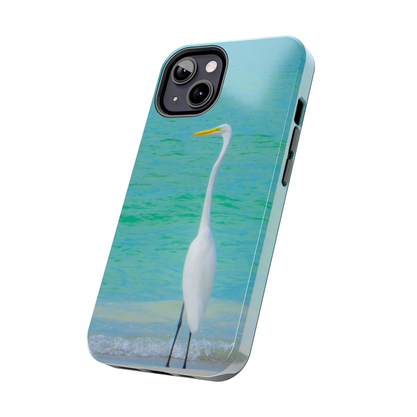 Snowbird Crane Tough Phone Cases| Case-Mate Snowbird Crane Tough|Great White Egret| Phone Cases | Case-Mate Polycarbonate and Rubber Phone Case|Nature|Electronic Accessories|Longboat Key