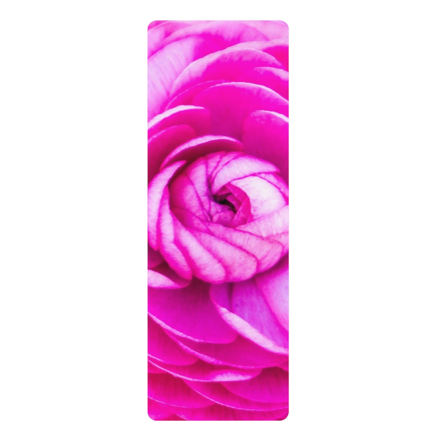 Floral Yoga Mat, Pink Rose Floral Foam Yoga Mat, Exercise Mat, Fitness Mat, Non-Slip Mat, Anti Slip Backing Secure Grip, Gift for Her