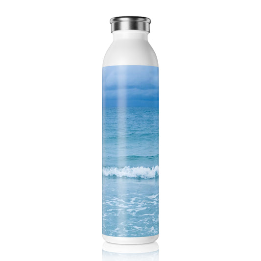 Blue Paradise Slim Water Bottle Slim Water Bottle 20oz double-wall Stainless Steel Bottle Hot and Cold Beverage