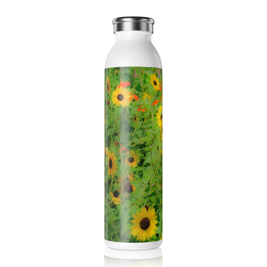 Summer's Gold Slim Water Bottle lim Water Bottle  Insulated 20oz Stainless Steel Bottle Best 20oz Stainless Bottle Vacuum Insulated