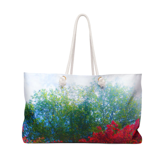 Unique Floral Weekender Bag | Large Capacity Travel Tote | Weekend Beach Bag | Durable Travel Bag | Spacious Weekend Tote } Perfect Gift for Her