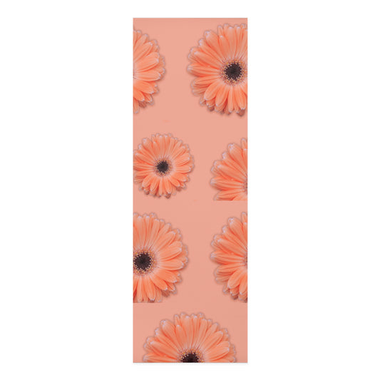 Marmalade Gerber Daisy Yoga Mat, Peace Floral Exercise Mat, Pilates Mat, Workout Equipment, Meditation Cushion, Gym Accessory