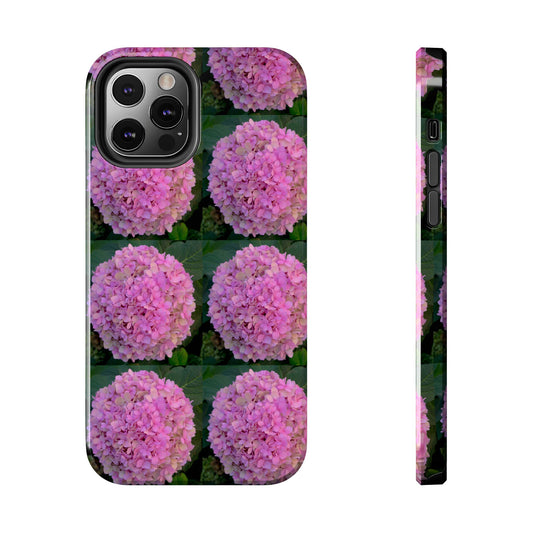 Blush Globe Pink Floral Tough Phone Cases| Tough Phone Cases Hydrangea| Phone Case | Polycarbonate and Rubber Phone Case|Electronic Accessories|Nantucket|Great for Fall