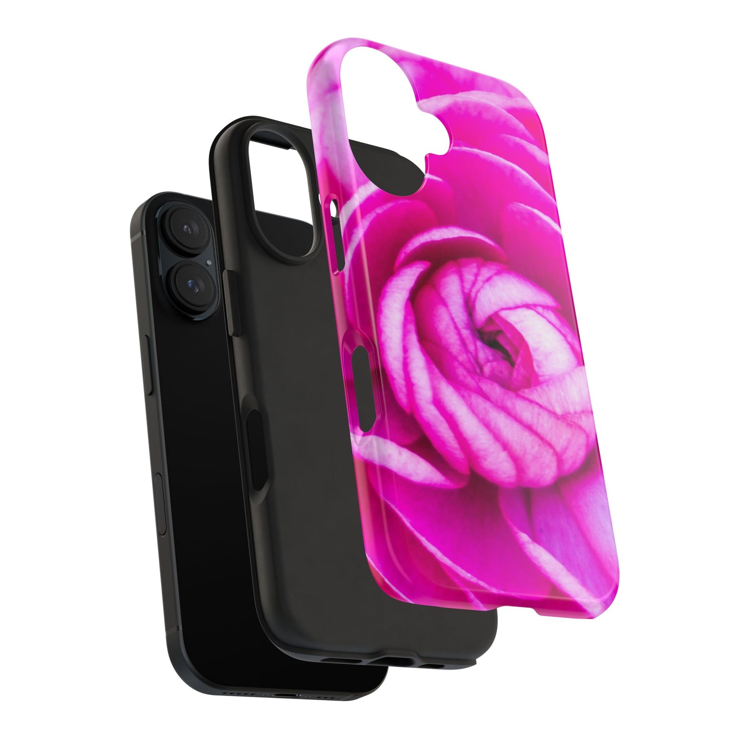 Pink Rose Tough iPhone|Samsung Phone Cases| Floral Case| Polycarbonate and Rubber Phone Case|  Custom Style Phone Case with Impact Resistance| Electronic Accessories