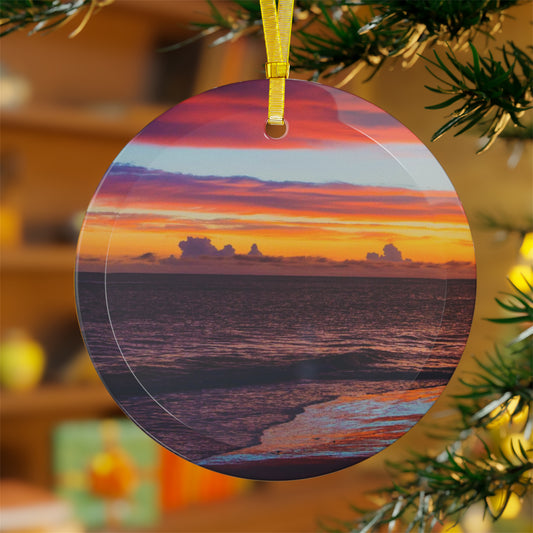 Suddenly Glass Ornaments Unique Glass Ornaments Artistic Holiday Decorations Gold Ribbon Ornament Hangers