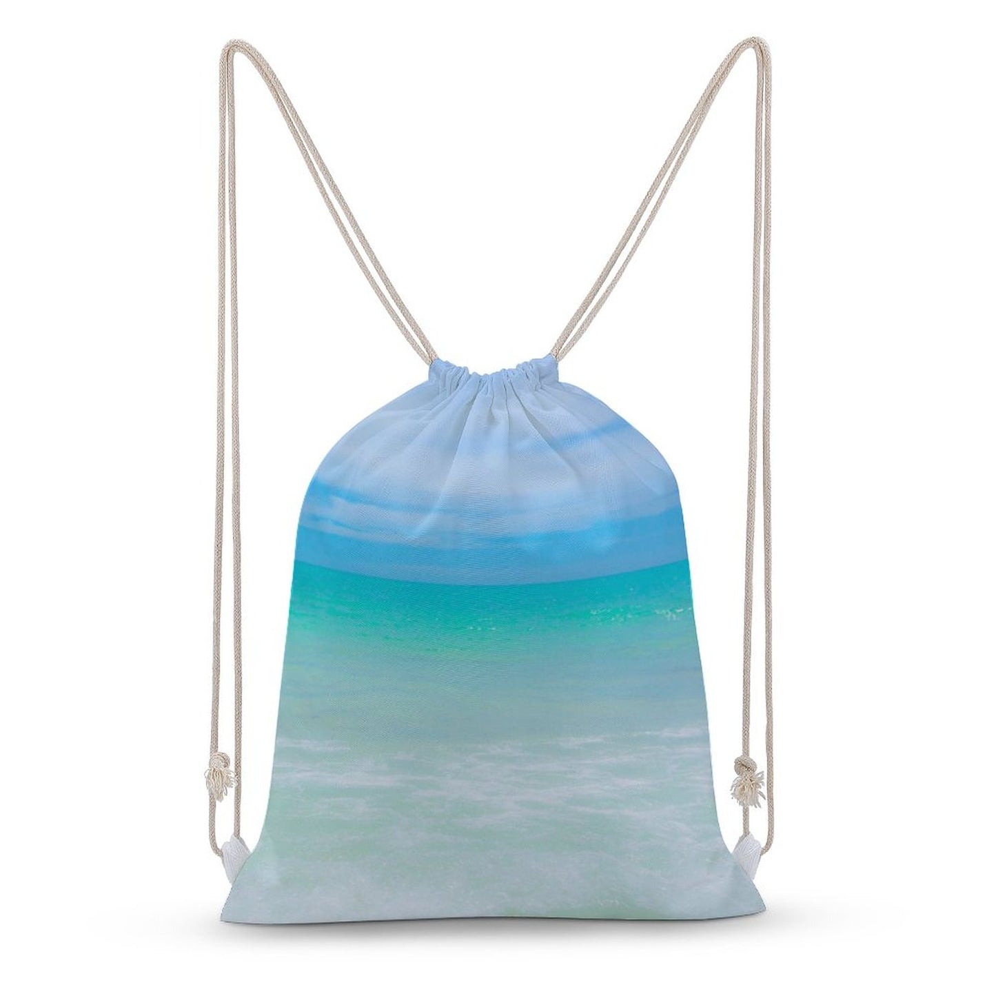 Canvas Indigo Blue Drawstring Bag
