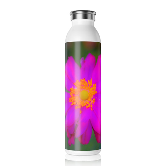 Flower Pop Slim Water Bottle Floral Slim Water Bottle Flower Pop  20oz Double-wall Stainless Steel Bottle  Hot and Cold Beverage
