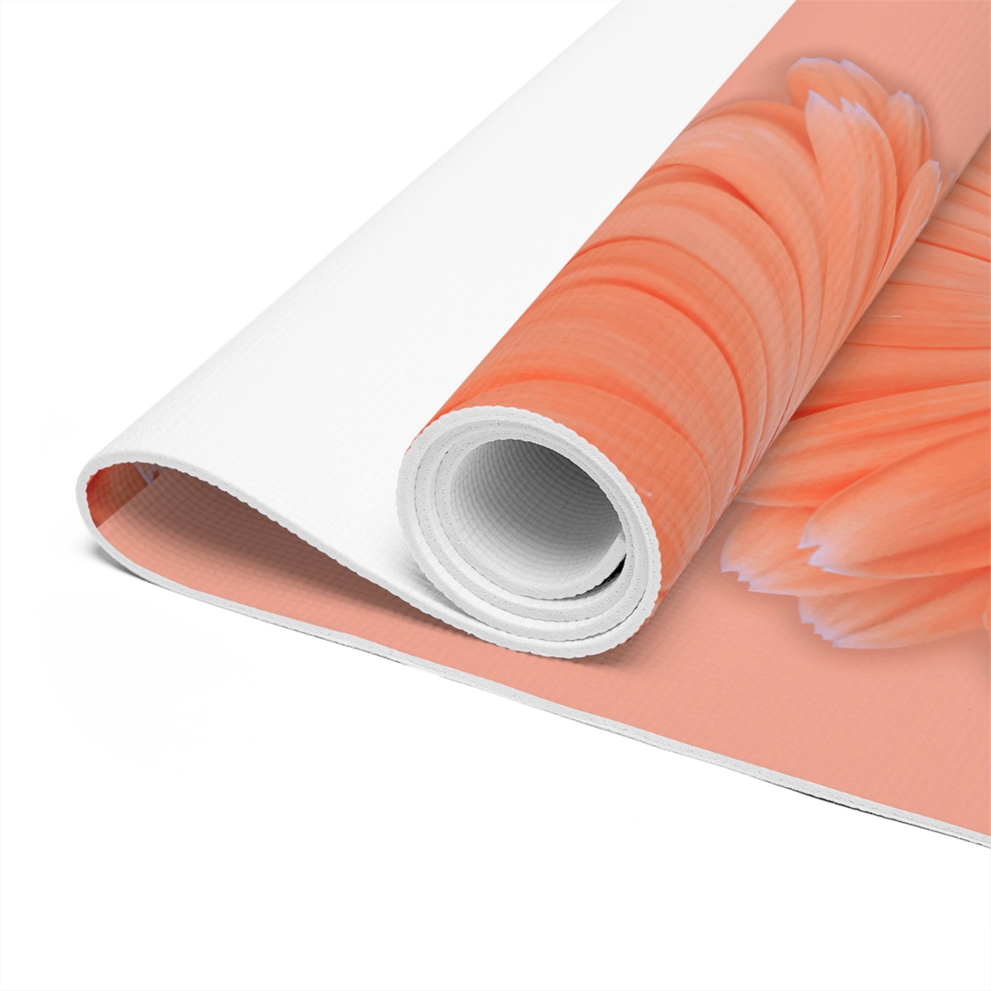 Marmalade Gerber Daisy Yoga Mat, Peace Floral Exercise Mat, Pilates Mat, Workout Equipment, Meditation Cushion, Gym Accessory