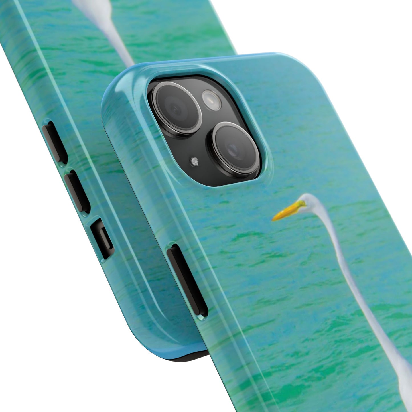Snowbird Crane Tough Phone Cases| Case-Mate Snowbird Crane Tough|Great White Egret| Phone Cases | Case-Mate Polycarbonate and Rubber Phone Case|Nature|Electronic Accessories|Longboat Key