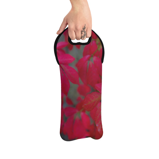 Beautifully Serene Wine Tote Bag Custom Wine Neoprene Wine Tote Bag Stylish Wine Cooler Bag