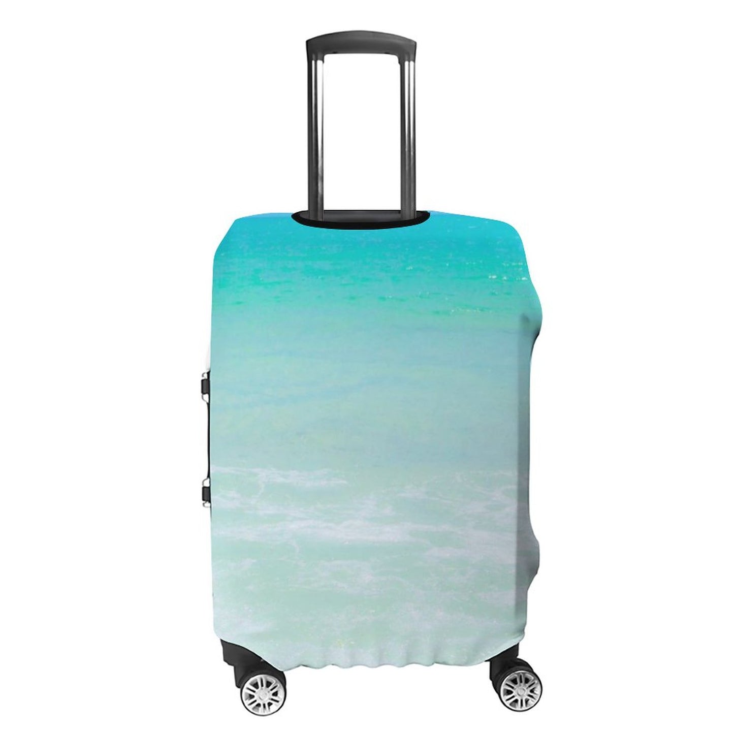 Ocean Blue Luggage Cover: Beach Travel Suitcase Protector