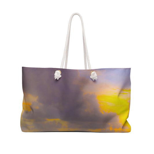 Purple Floral Weekender Bag