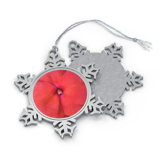 Pewter Snowflake Ornament Unique High-quality Pewter Ornaments with Picture