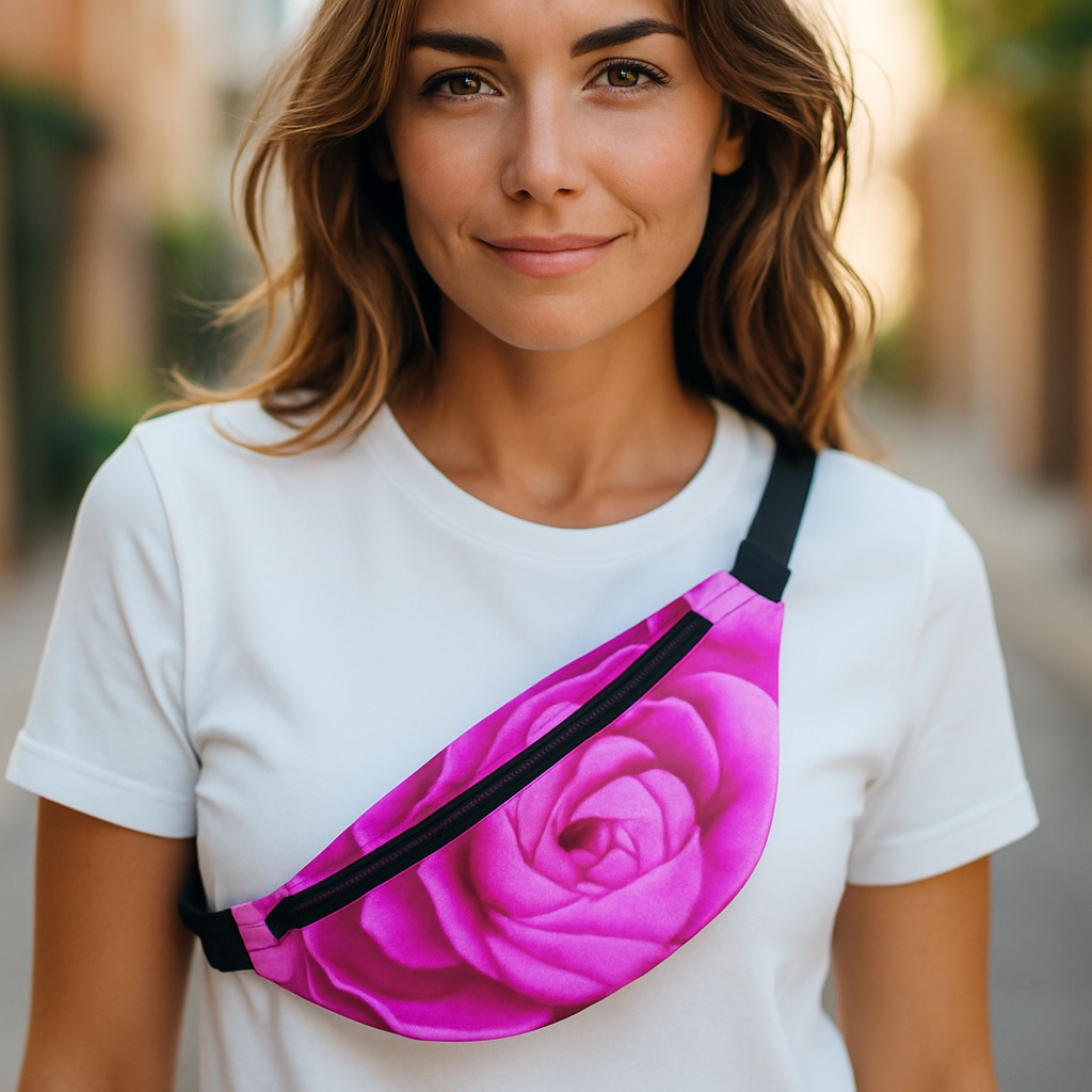 Stunning Rose Blush Floral Crossbody Bag