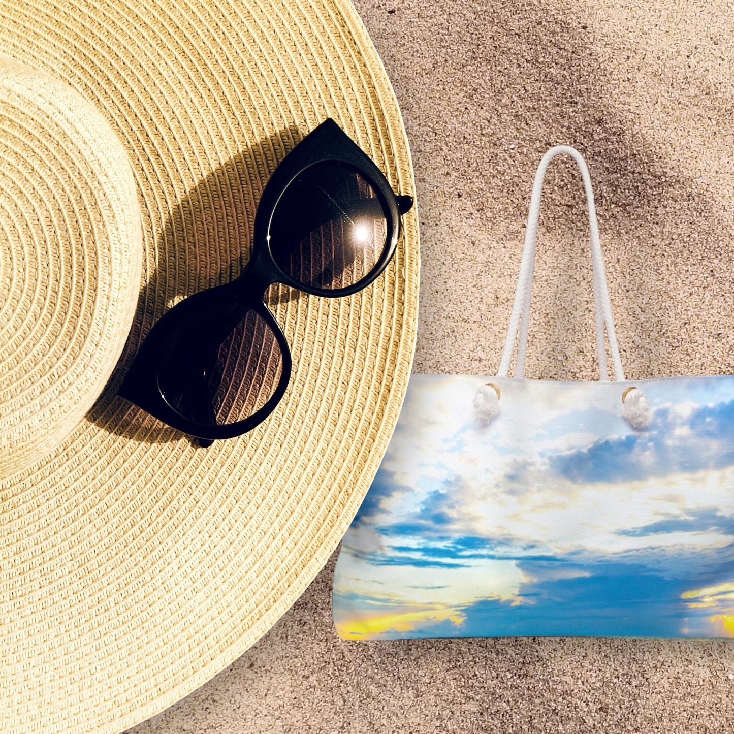 Blue Sea Glass Weekender Bag