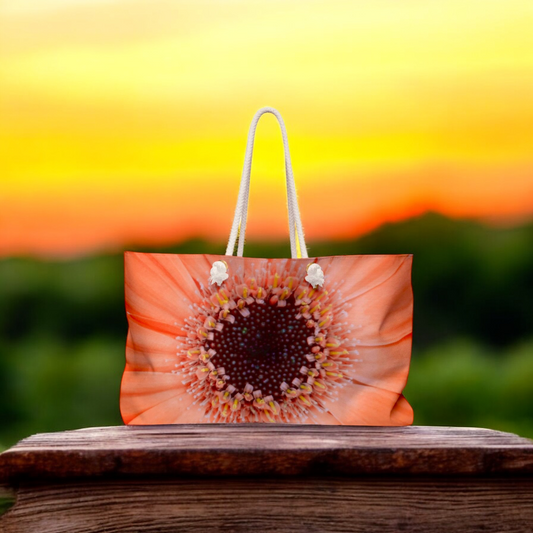 Marmalade Gerber Daisy Getaway Vacation Beach Bag