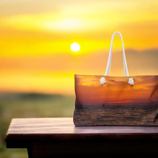 Orange Sundown Weekender Bag