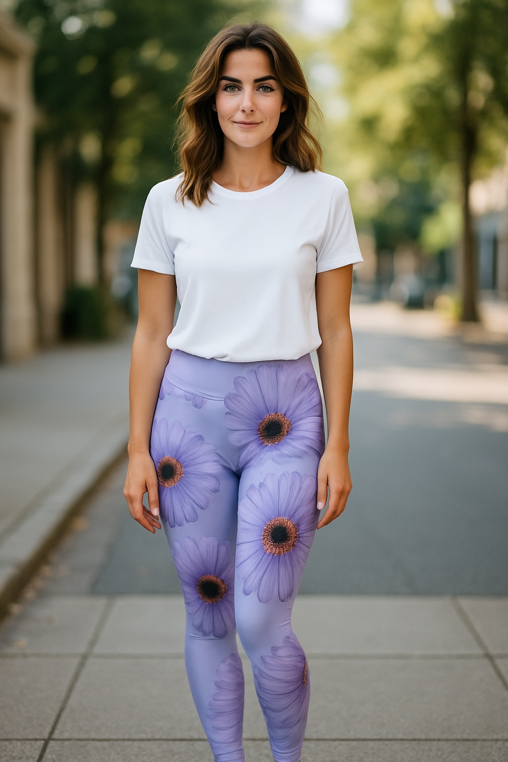 Gerber Daisy High Waisted Leggings