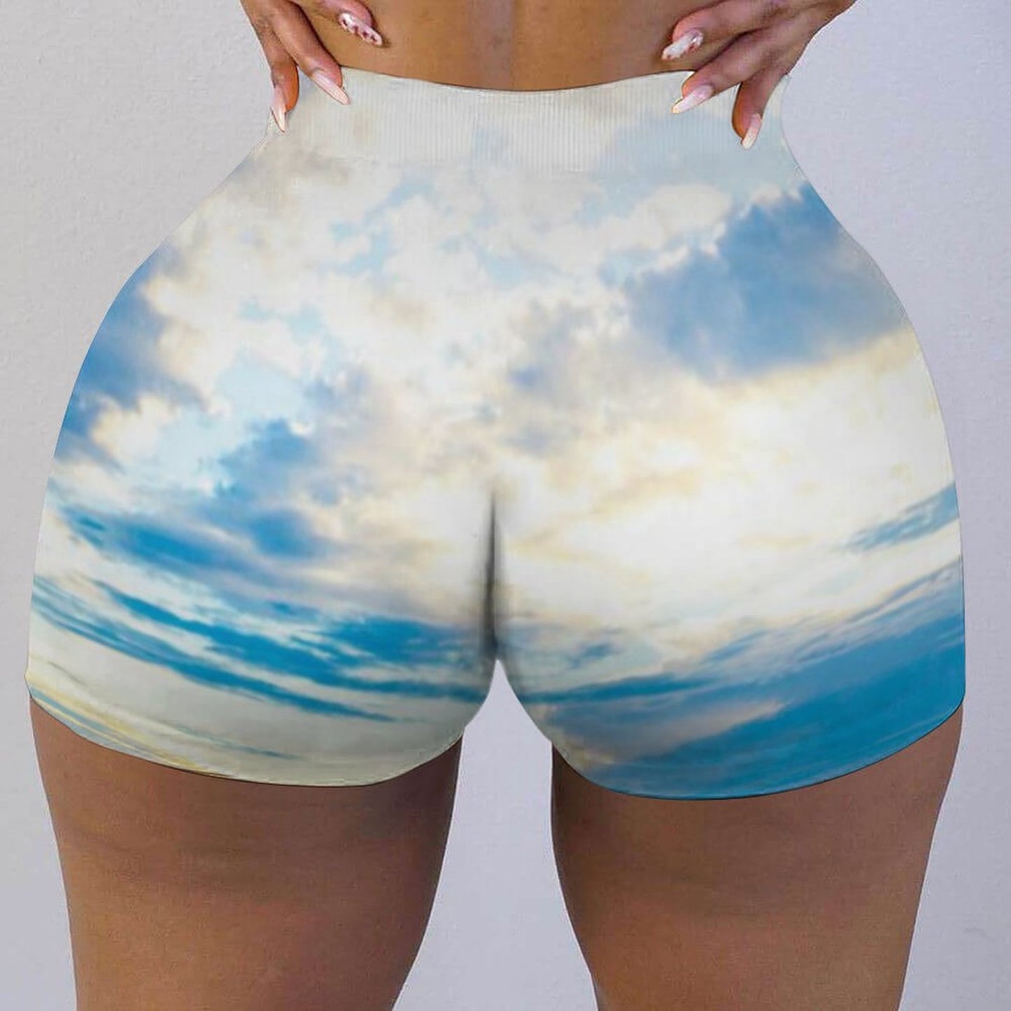 Blue Sea Glass Blue Ice Swim Shorts