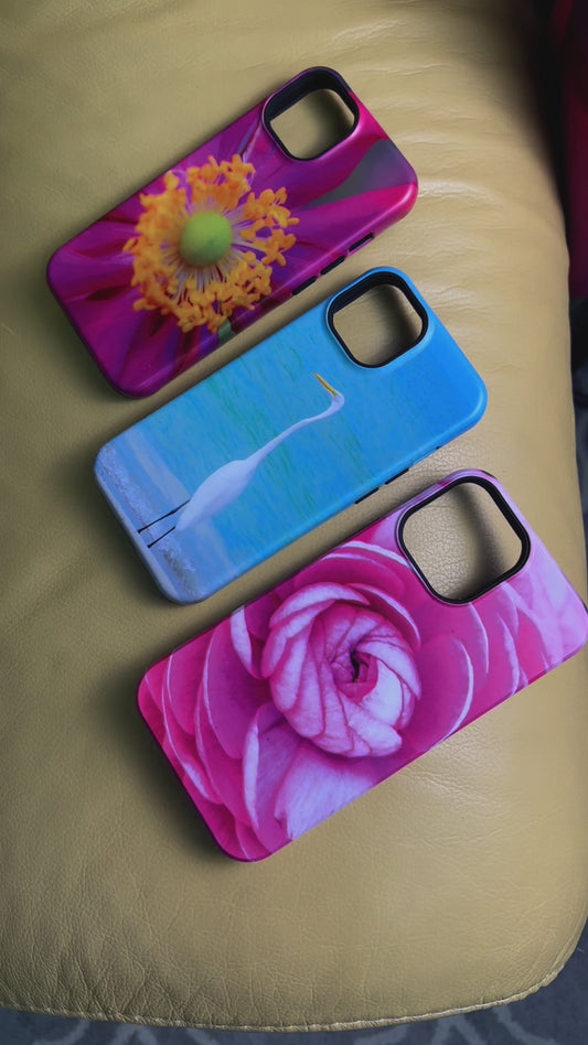 Pink Rose Tough iPhone|Samsung Phone Cases| Floral Case| Polycarbonate and Rubber Phone Case|  Custom Style Phone Case with Impact Resistance| Electronic Accessories